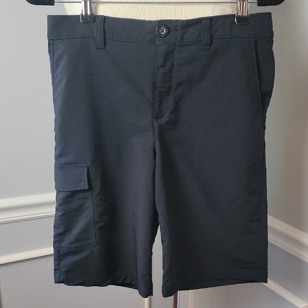 UNDER ARMOUR Black‎ Performance Flat Front Side Pocket Chino Cargo Casual Shorts